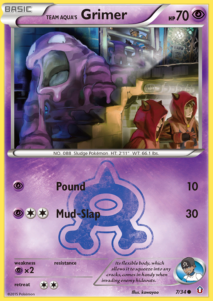 Team Aqua's Grimer (English)