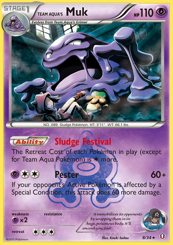 Team Aqua's Muk (English)