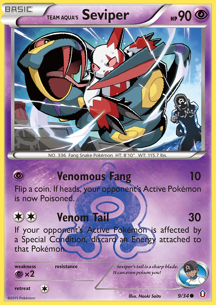 Team Aqua's Seviper (English)