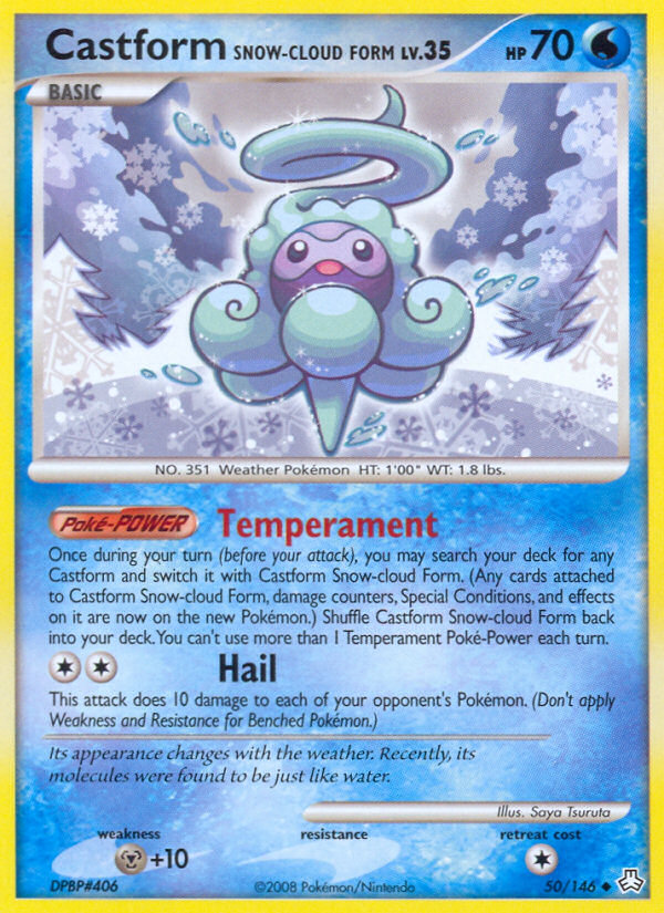 Castform Snow-Cloud Form (English)