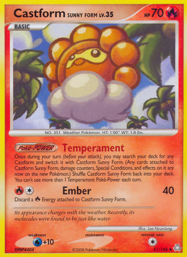 Castform Sunny Form (English)