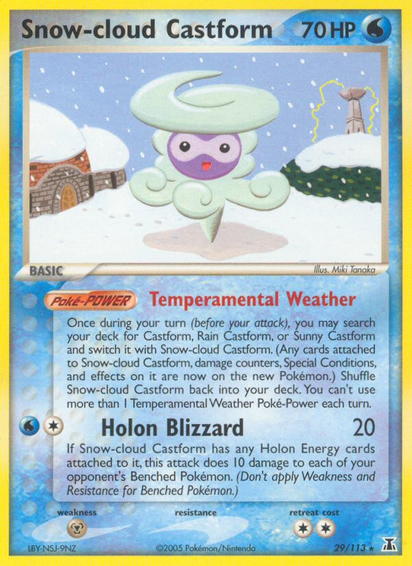 Snow-cloud Castform (English)