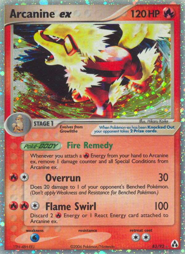 Arcanine ex (English)