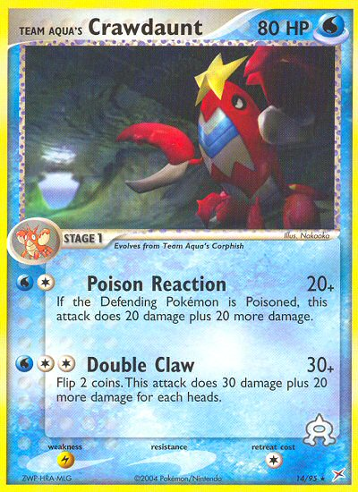 Team Aqua's Crawdaunt (English)