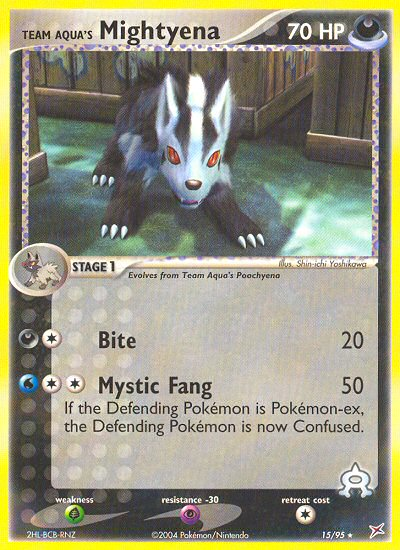 Team Aqua's Mightyena (English)