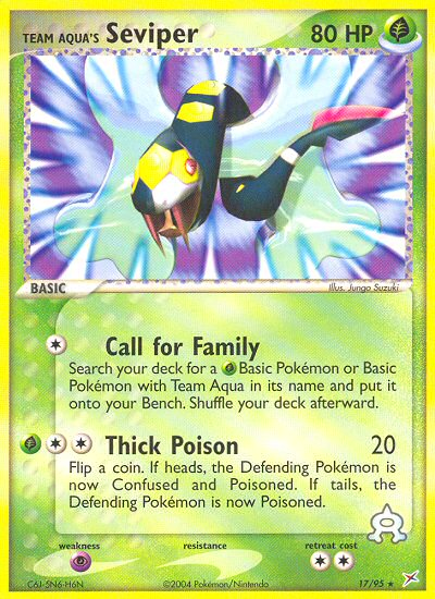 Team Aqua's Seviper (English)