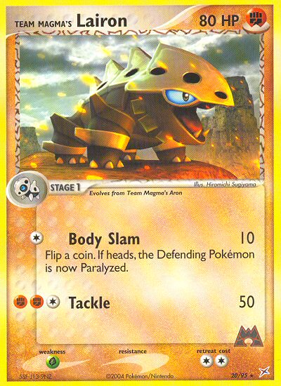 Team Magma's Lairon (English)