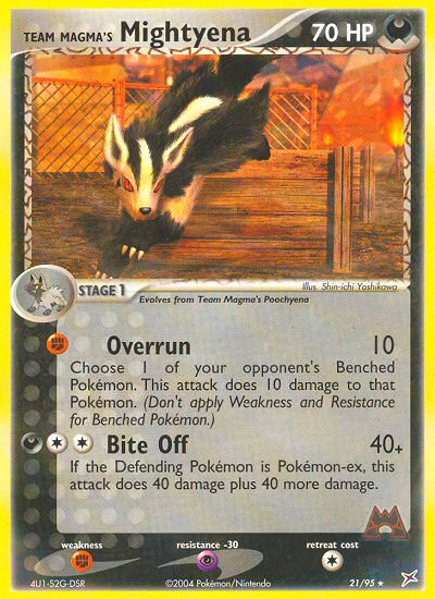 Team Magma's Mightyena (English)
