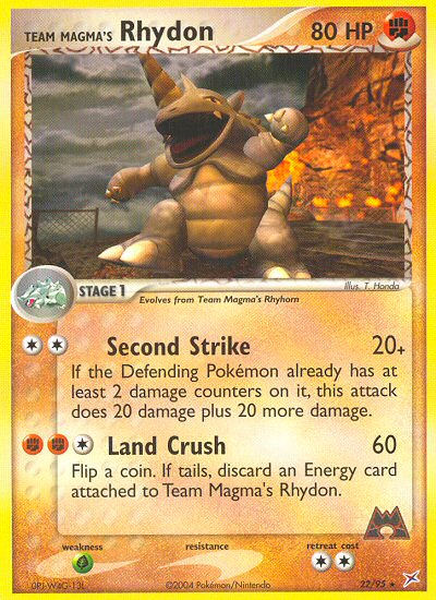 Team Magma's Rhydon (English)
