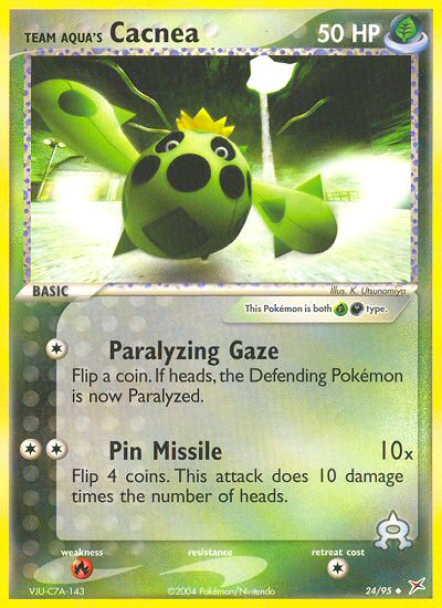 Team Aqua's Cacnea (English)