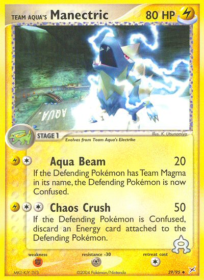 Team Aqua's Manectric (English)