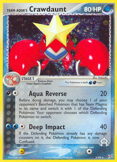Team Aqua's Crawdaunt (English)