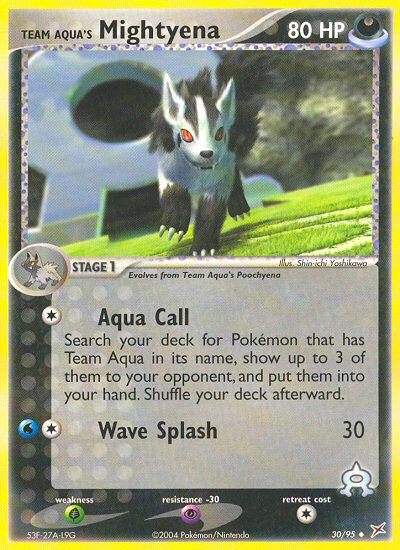 Team Aqua's Mightyena (English)