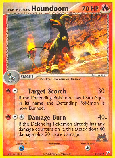 Team Magma's Houndoom (English)