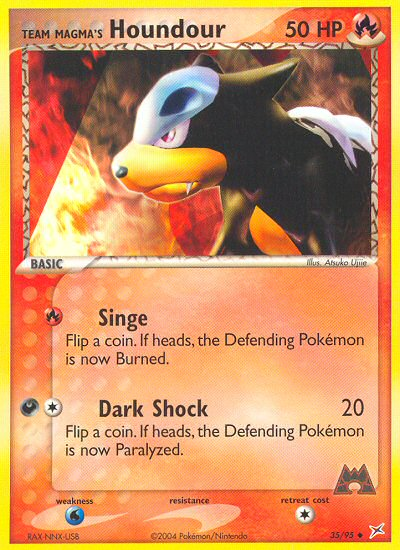 Team Magma's Houndour (English)