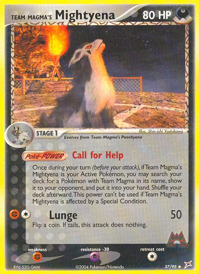 Team Magma's Mightyena (English)