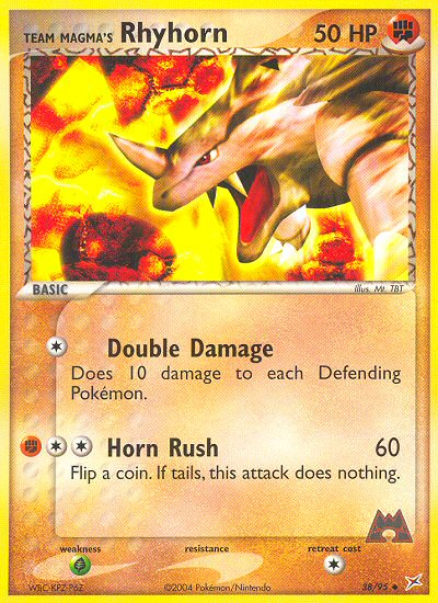 Team Magma's Rhyhorn (English)