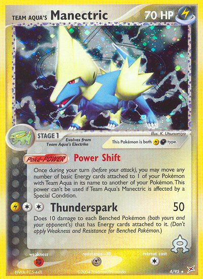 Team Aqua's Manectric (English)