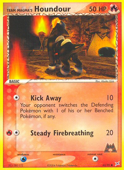 Team Magma's Houndour (English)