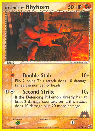 Team Magma's Rhyhorn (English)