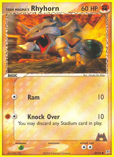 Team Magma's Rhyhorn (English)