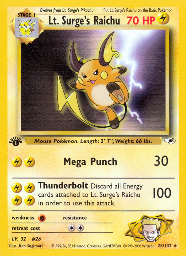 Lt. Surge's Raichu (English)