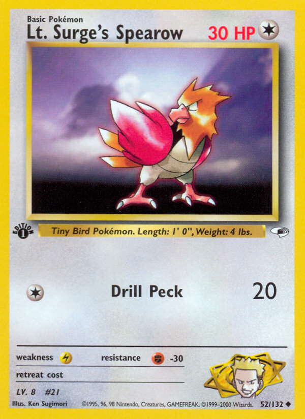 Lt. Surge's Spearow (English)
