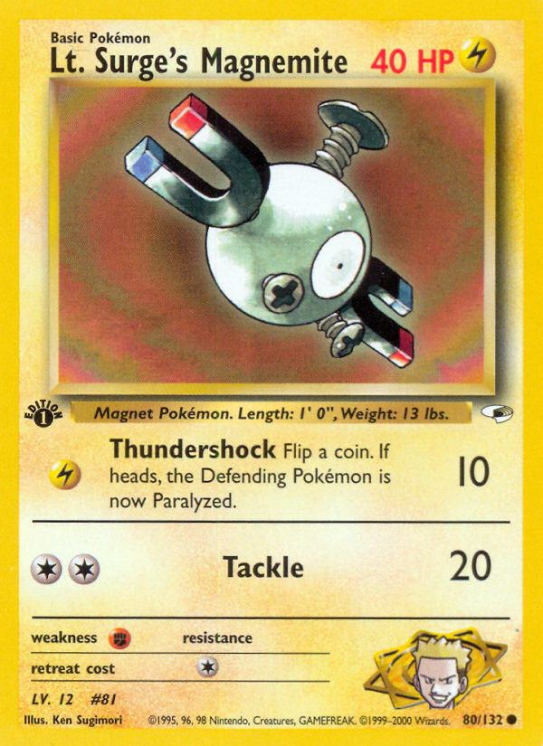 Lt. Surge's Magnemite (English)