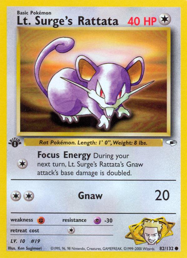 Lt. Surge's Rattata (English)