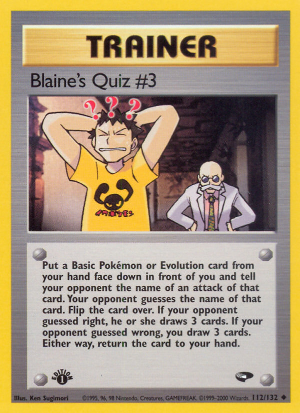 Blaine's Quiz #3 (English)