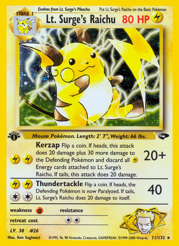 Lt. Surge's Raichu (English)