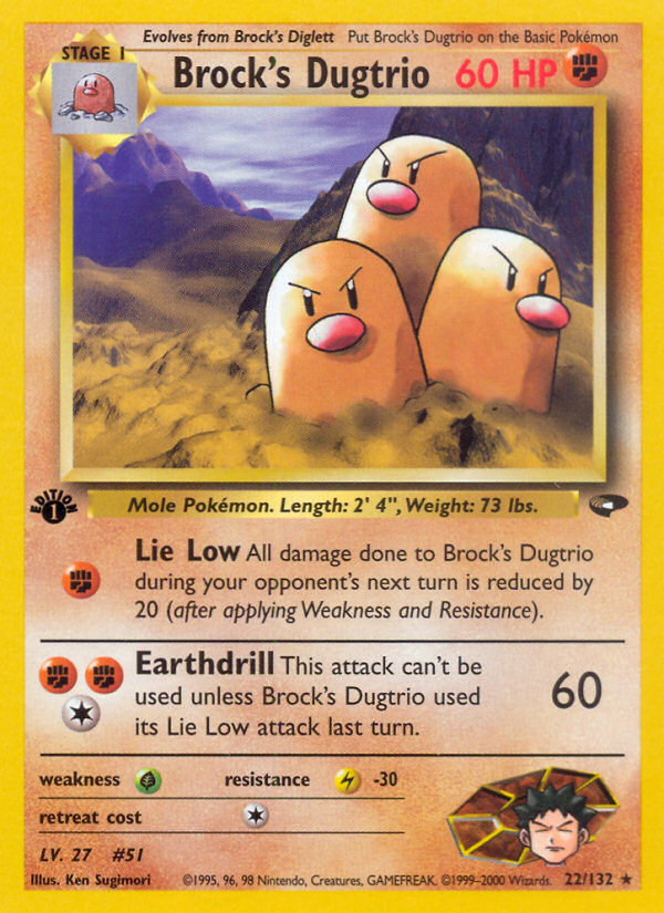 Brock's Dugtrio (English)