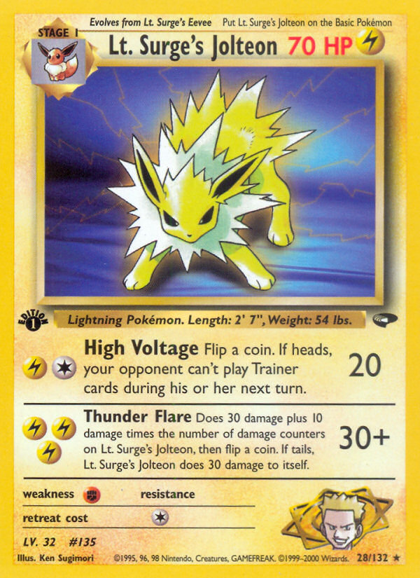 Lt. Surge's Jolteon (English)