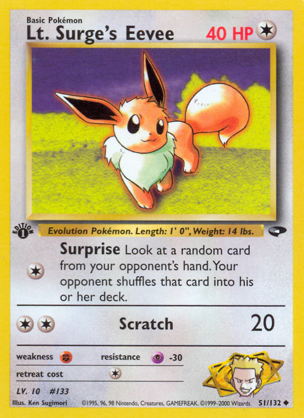 Lt. Surge's Eevee (English)