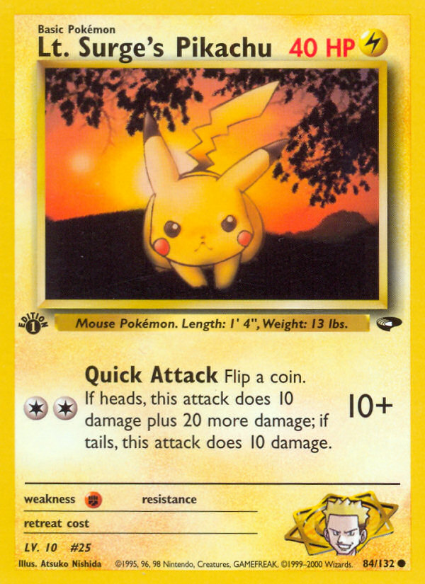 Lt. Surge's Pikachu (English)