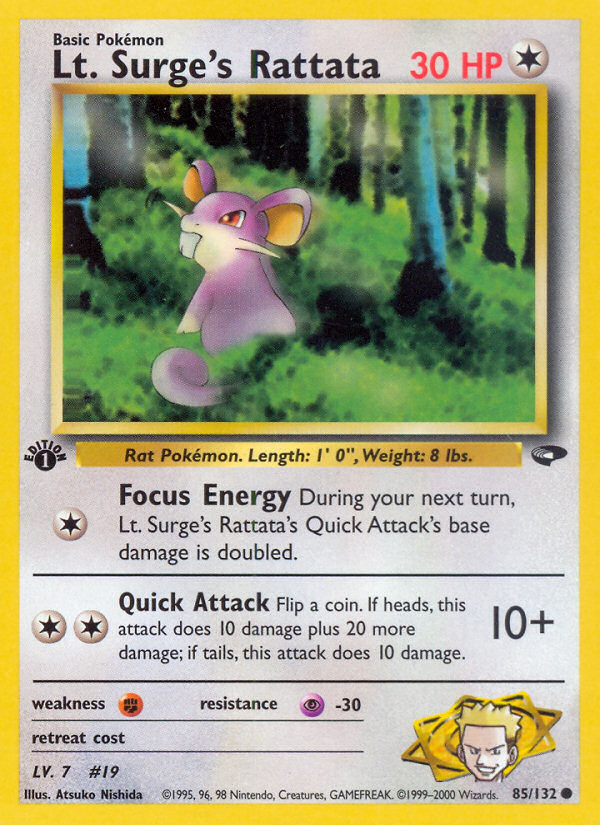 Lt. Surge's Rattata (English)