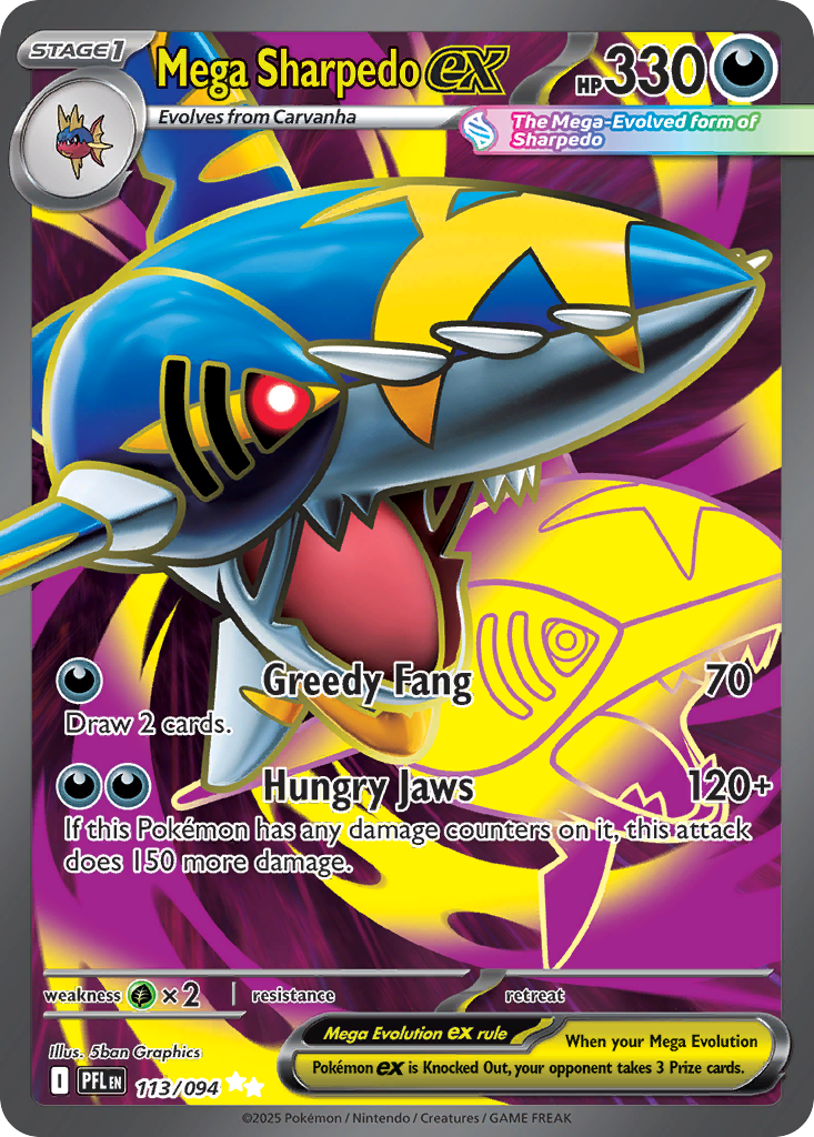 Mega Sharpedo ex (UR) (English)