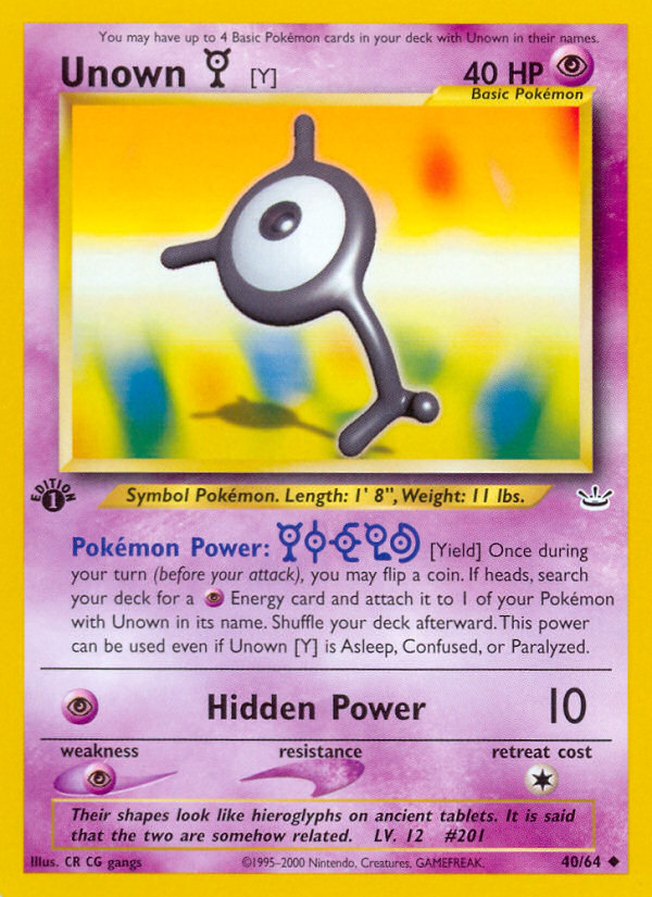 Unown [Y] (English)