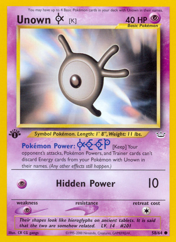 Unown [K] (English)
