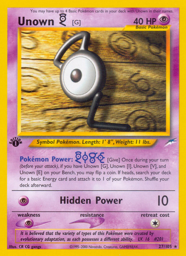 Unown [G] (English)