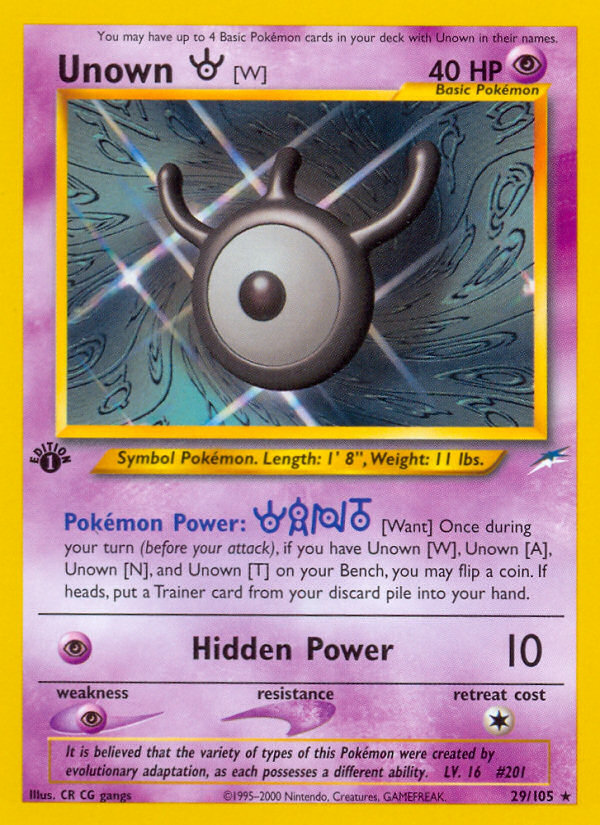 Unown [W] (English)