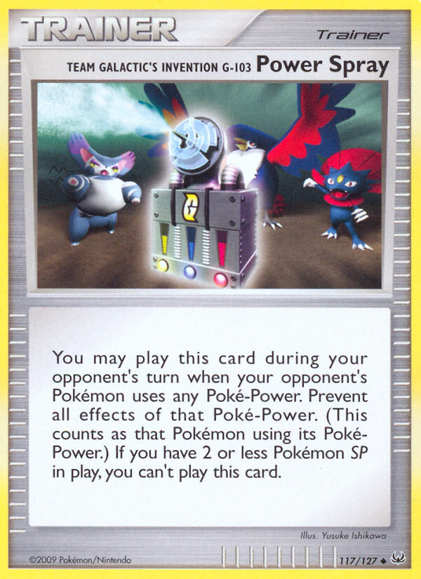 Team Galactic's Invention G-103 Power Spray (English)