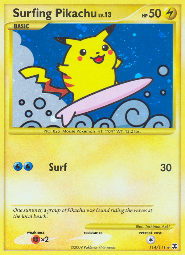 Surfing Pikachu (HR) (English)