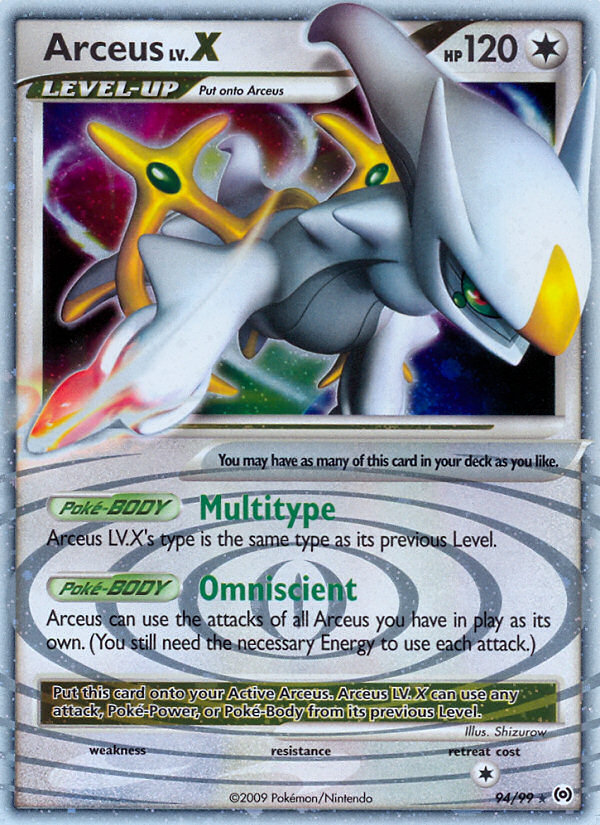 Arceus LV.X (English)