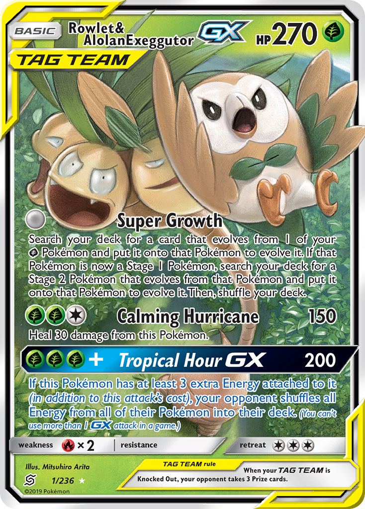 Rowlet & Alolan Exeggutor-GX (English)