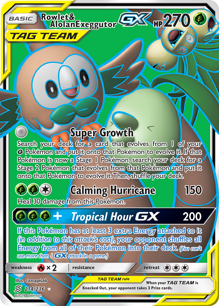 Rowlet & Alolan Exeggutor-GX (English)