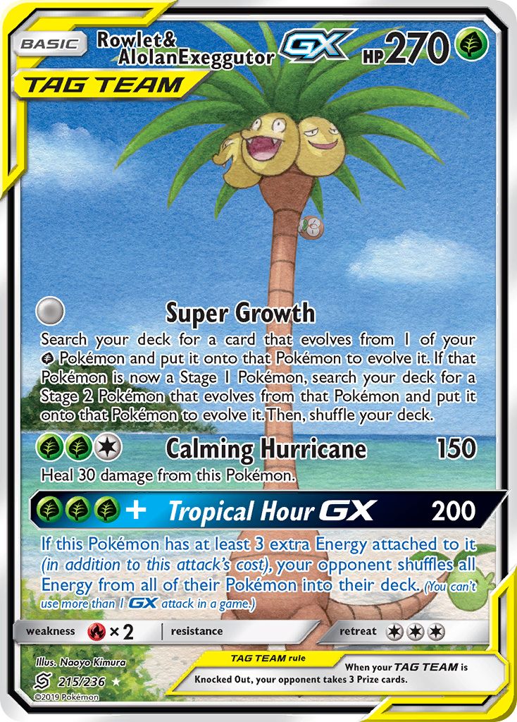 Rowlet & Alolan Exeggutor-GX (English)