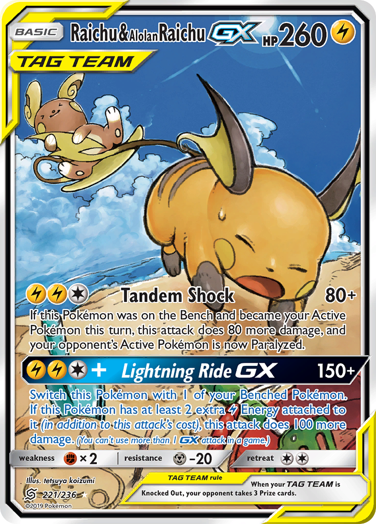 Raichu & Alolan Raichu-GX (English)