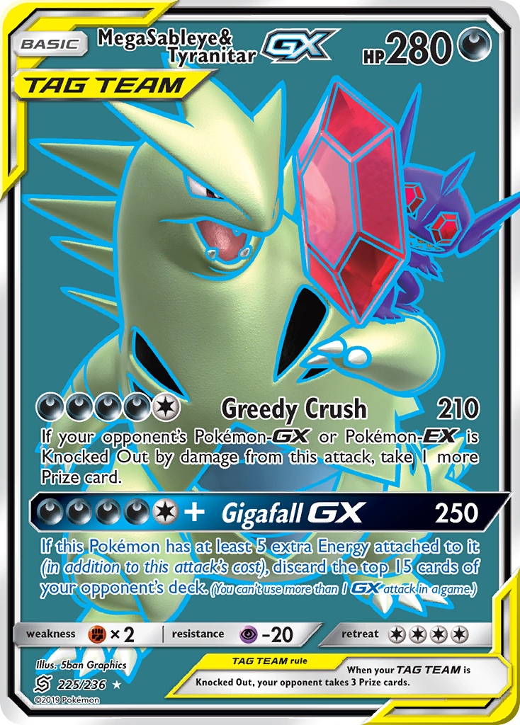 Mega Sableye & Tyranitar-GX (English)
