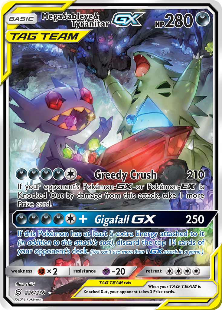 Mega Sableye & Tyranitar-GX (English)